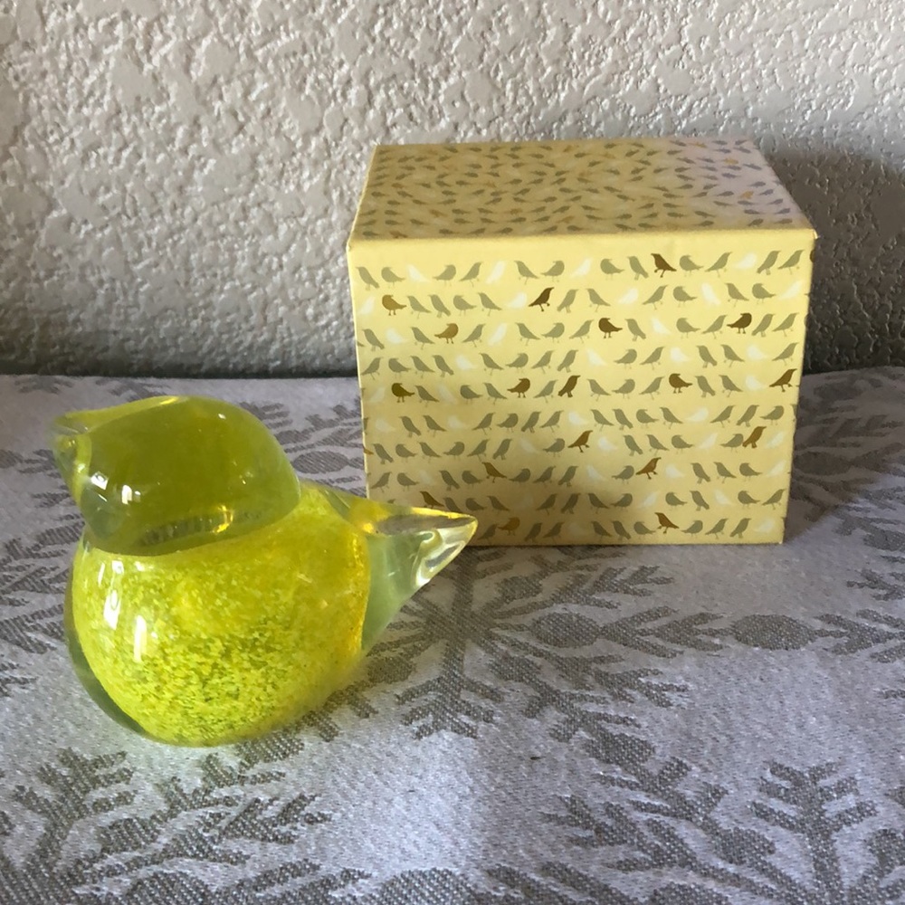 St. Jude’s Hospital/West Elm Hand-Blown Glass “Darling Starling” Paperweight